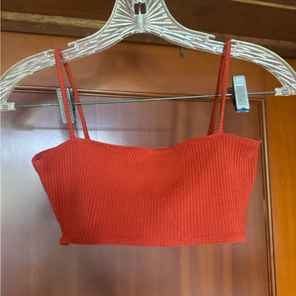 Reformation Moss Terracotta Skirt crop top Set XS - Picture 8 of 14